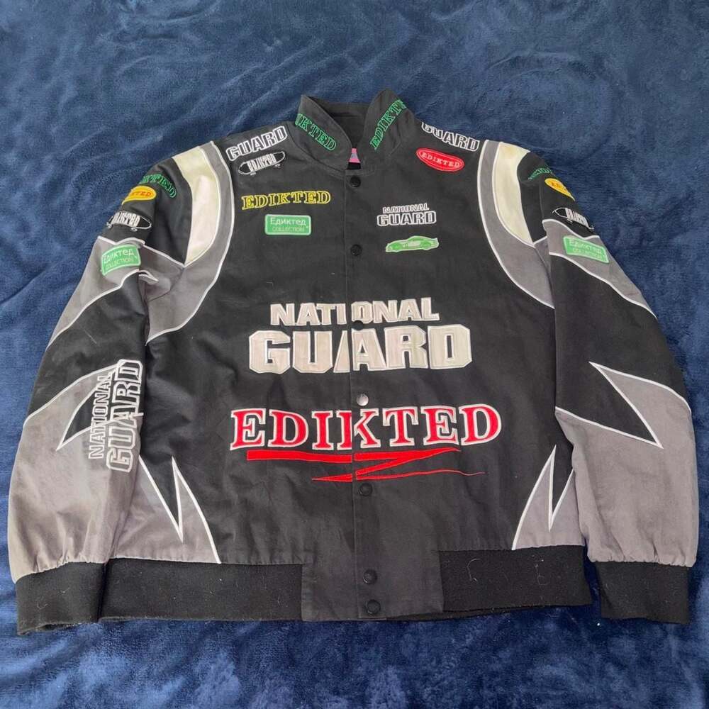 Edikted National Guard Racing Jacket Size M